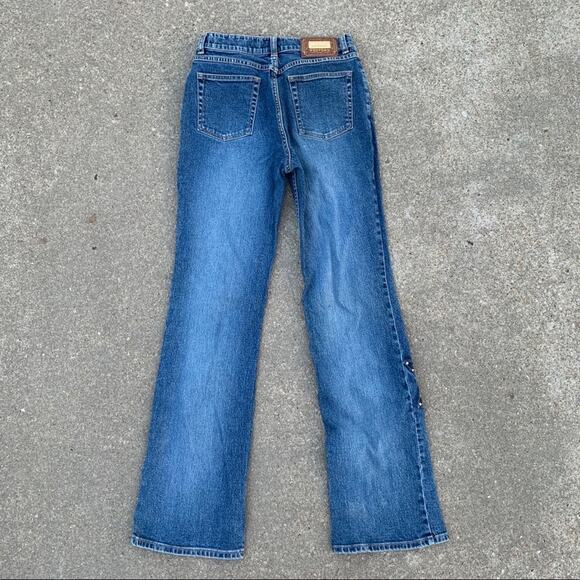 Vintage 90s Lawman boot cut jeans Stars Americana Size 5 - Picture 2 of 4